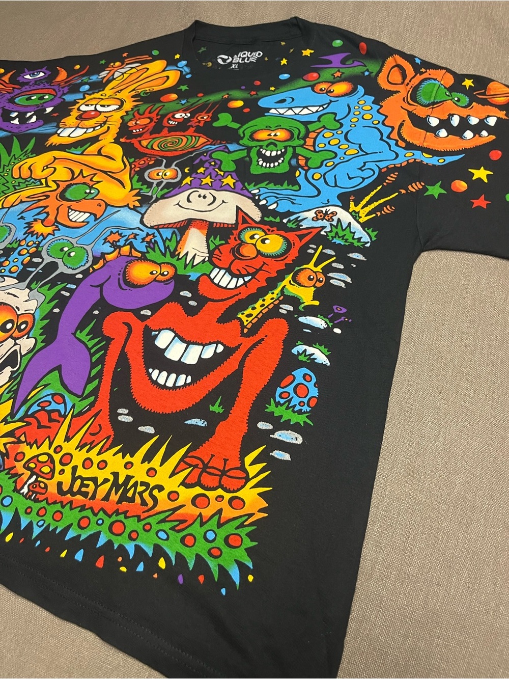 Zidzoii Joey Mars Black T- Shirt (AOP) - Picture 6 of 15